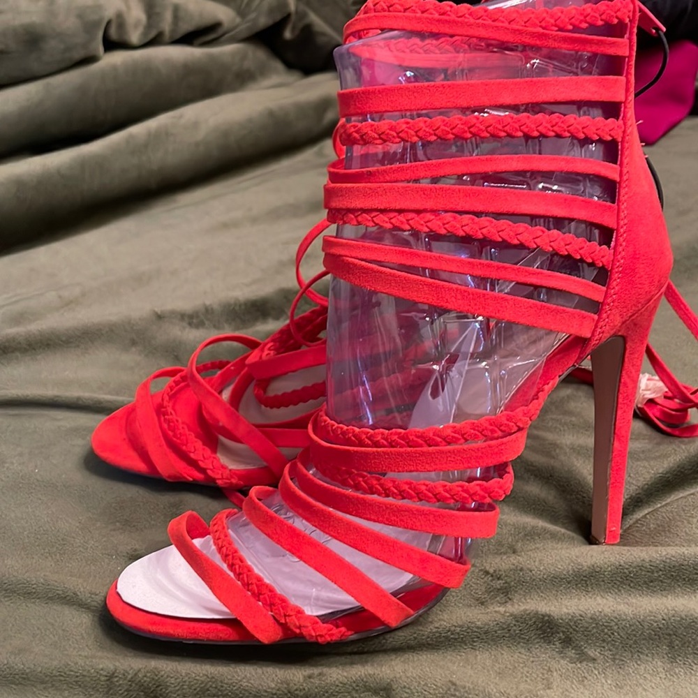 Forever 21 Strappy Red heels